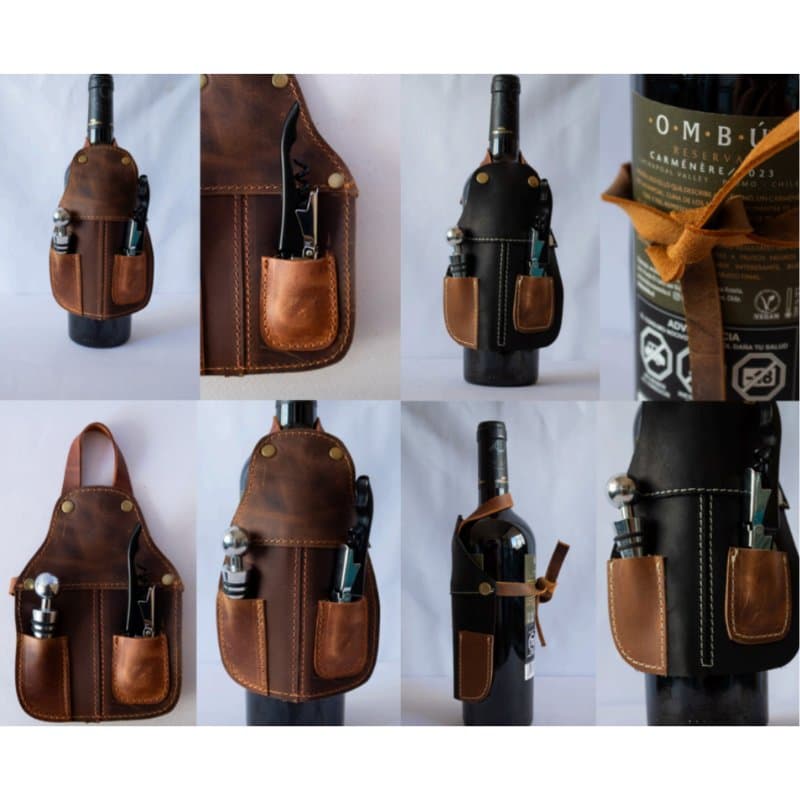 MINI PECHERA PARA VINO GRABADA PREMUIM